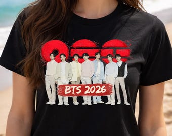 Gira Mundial de BTS 2026, BTS Arirang, Camiseta de concierto de BTS, BTS Jin, Hooligan, Camiseta de concierto de BTS Arirang, Camiseta Hooligan inspirada en Jin, Regalo para fans del Kpop