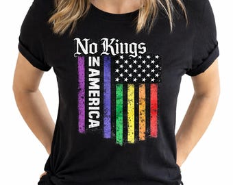 Comfort Colors We The People Serve No Kings Shirt No Kings in America Nope Kings Justice Anti Trump Patriotic Protest Democracy Not Monarchy