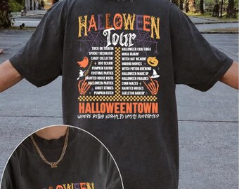 Halloween Tour Shirt, Halloween Shirt, Spooky Shirt, Fall Shirt, Ghost Tee, Pumpkin Shirt, Witch Tee, Horror Shirt, Halloween Gift Tee