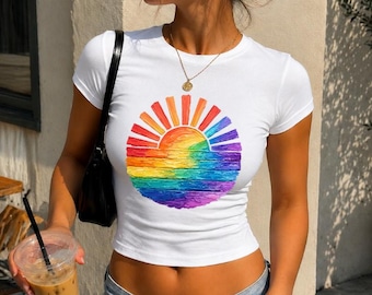 LGBTQ Rainbow Shirt, LGBTQ Pride Tee, Love Wins Tshirt, Equality Gift Shirt, Queer Ally Tee, LGBTQ Tank Top, Inclusive Lgbtq Crop Top Tee