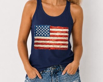 250 Years of Freedom - Bella Canvas, Retro American Flag Shirt, Cute USA Flag Shirt, 4th of July, Proud Patriotic American Shirt