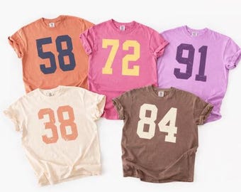 Camiseta personalizada con la mascota de la escuela Comfort Colors®, regalos personalizados con nombre para la vuelta al cole, camiseta deportiva personalizada, camiseta con la mascota del equipo, camiseta con el logotipo de la escuela.