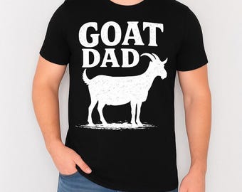 Chemise papa chèvre couleurs confort, cadeau drôle de fête des pères pour papa, chemise graphique papa chèvre, t-shirt amoureux des animaux de la ferme pour homme, tee-shirt père