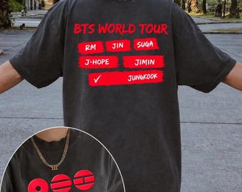 Camiseta del concierto BTS World Tour 2026, regalo para fans de Army, camiseta de regreso de Bangtan, merchandising, camiseta Kpop de Army, camiseta de regalo para fans de Kpop Arirang