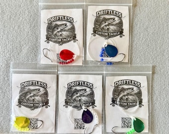 Aparejos giratorios Driftless Custom Tackle Metal Series – Arneses para lucioperca hechos a mano, atados a mano en Wisconsin