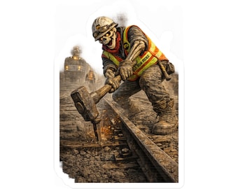 Vinylsticker Long Island Rail Road Trackworker | Sticker LIRR Kiss-Cut