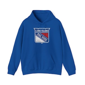 Long Island Railroad Logo Hoodie | LIRR NY Rangers Rail Patch Sweatshirt