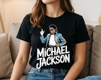 Pop Legend inspirierte Grafik | Retro King Pop Style Shirt Design | Musik-Ikonen-Hommage | Vintage Konzert Stil Clipart | Michael Jackson Png