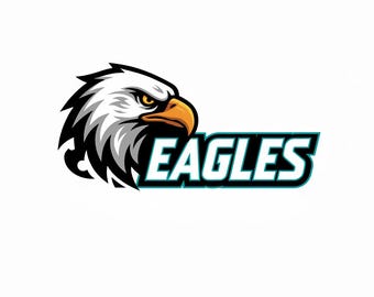 Adler Maskottchen SVG Sport Logo, Adler Design (Digitaler Download)