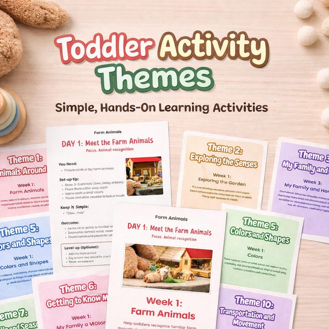 Montessori Toddler Activities 1–2 Years | 12 Month Learning Plan ...
