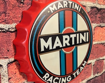 Martini Racing Sign (14") Mancave Garage Shop Patio Office Home Decor