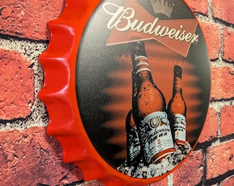 Budweiser Beer Sign (14") Mancave Garage Bar Patio Home Decor