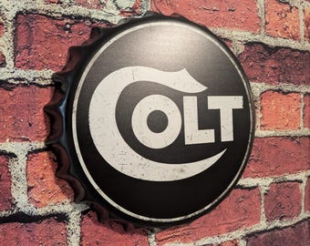 COLT Firearms Sign (14") Mancave Garage Decor Bar Patio Home Decor