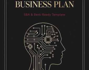 AI Consulting Business Plan Template | SBA & Bank Ready | Editable Startup Plan | 3 Year Financials + Excel Calculator