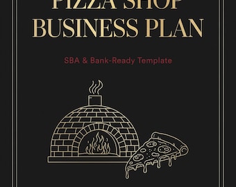 Pizza Shop Business Plan Template | SBA & Bank-Ready | Fillable PDF + Word | Pizza Startup Plan