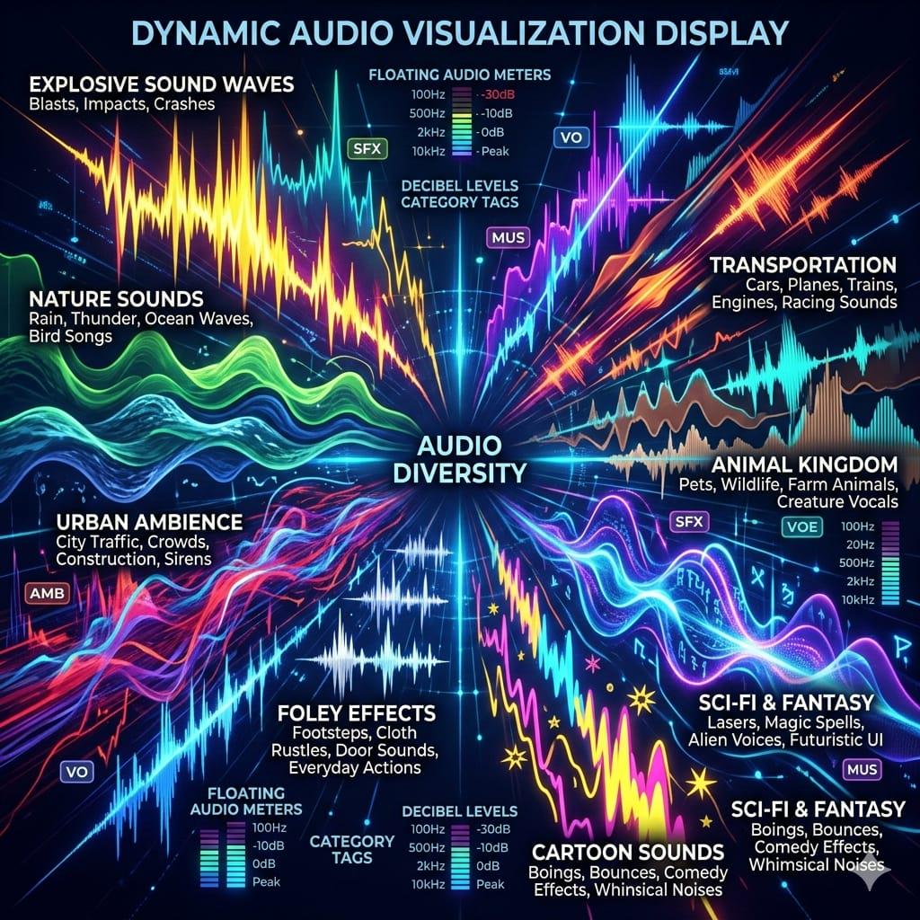 5100+ Sound Effects Pack, Ultimate SFX Library, High Quality Video ...