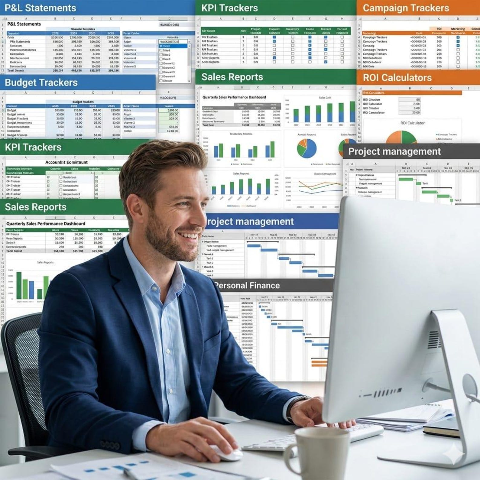 5600+ Excel Premium Templates Bundle, Ultimate Editable Spreadsheet ...