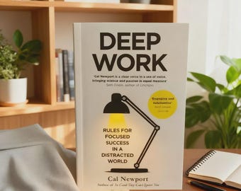 Deep Work Book by Cal Newport | Focus Productivity Rules (Paperback)