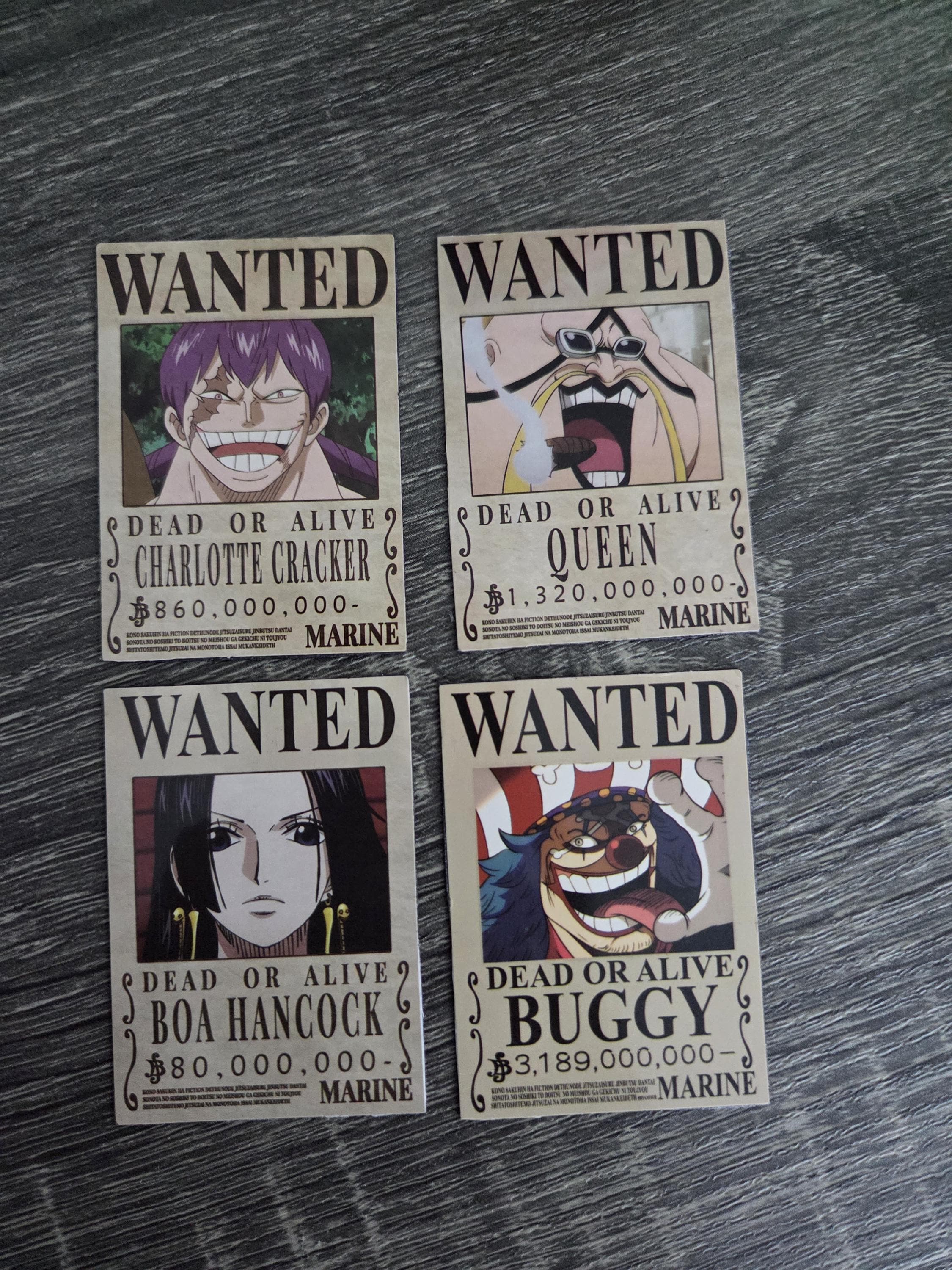 One Piece Wanted Poster Set - Etsy
