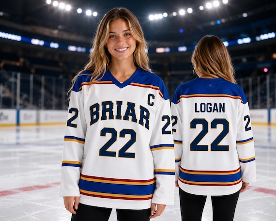Custom Briar University Hawks Hockey Jersey, Briar U Laurentis Hockey Romance Shirt, Off Campus Bookish Apparel, Graham, Logan, Tucker