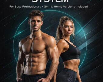 Plan de entrenamiento de 8 semanas para recuperar el cuerpo (PDF) / Programa para gimnasio y hogar / Pérdida de grasa / Desarrollo muscular para profesionales ocupados