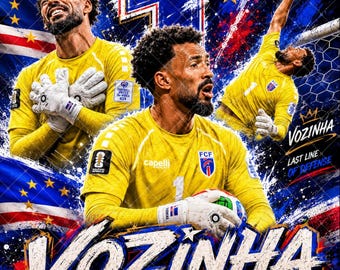 Bramkarz piłkarski Vozinha Cape Verde PNG (pobieranie cyfrowe)