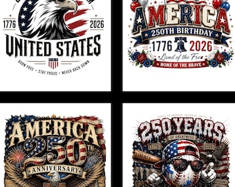 USA 250th Anniversary Eagle PNG, Independence Day 1776-2026 (Digital Download)