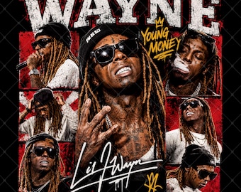 Diseño gráfico del rapero de hip hop Lil Wayne, portada de Young Money Music (descarga digital)