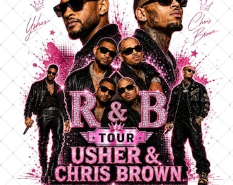 Usher Chris Brown Raymond and Brown R&B Tour PNG (Digital Download)