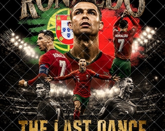 The Last World Cup Ronaldo Transparent Background | sublimation Design | Ronaldo Printable Art (Digital Download)