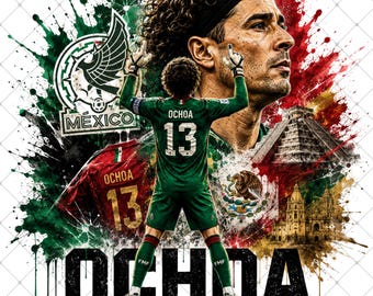Ochoa Mexico Soccer PNG (Digital Download)