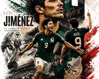 Raul Jimenez Mexico World Cup PNG Graphic (Digital Download)