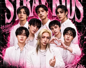 Arte pirata de Stray Kids PNG/SKZOO, diseño de camiseta K-Pop (descarga digital)
