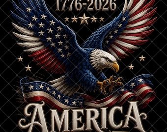 USA 250th Anniversary PNG, 1776-2026 Independence Day, America 250 Eagle, 4th of July PNG