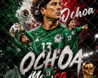 Fifa 2026 Ochoa Mexico Soccer PNG (Digital Download)