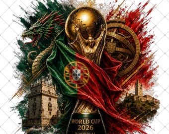Portugal World Cup 2026 Trophy Graphic Tee (Digital Download)