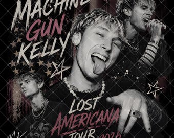 MGK Machine Gun Kelly Lost Americana Tour PNG: Concert Digital File (300 DPI)