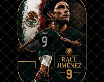 Raul Jimenez Mexico Soccer PNG – World Cup Graphic (Digital Download)