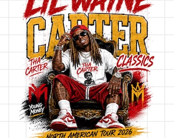 Camiseta de la gira Tha Carter Classics Tour 2026 de Lil Wayne (Descarga digital)