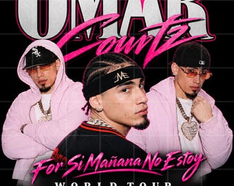 Omar Courtz Tour 2026 Shirt, Pink Concert Tee, Latin Music Graphic, Digital Download
