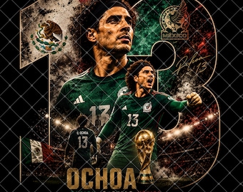 Guillermo Ochoa Mexico Soccer PNG (Digital Download)