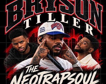 Bryson Tiller Neo Soul Tour PNG, R&B Music Graphic (Digital Download)