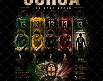 Ochoa Last Dance Mexico Soccer PNG (Digital Download)
