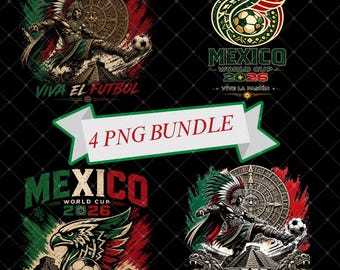 Bundle Mexico World Cup 2026 Soccer PNG Bundle (Digital Download)