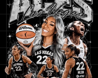 Archivo PNG de A'ja Wilson Aces Las Vegas (Descarga digital)
