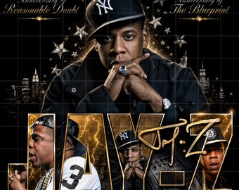 Camiseta vintage con estampado de Jay-Z / Camiseta "Hova Forever The GOAT" / Regalo para fans del hip hop (Descarga digital)