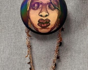 pov: ianthe tridentarius kisses you holographic badge