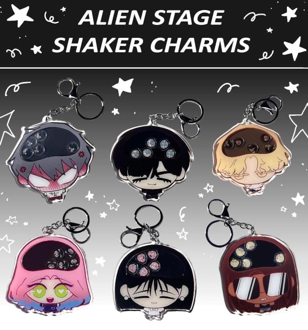 Alien Stage Chibi Shaker Acrylic Keychains - Etsy
