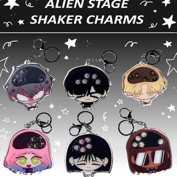 Alien Stage Chibi Shaker Acrylic Keychains