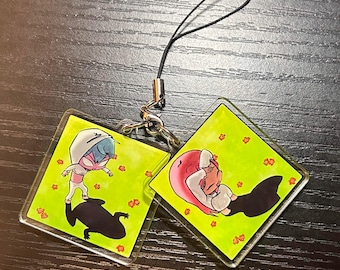 alien stage mizi and till shadow-playing acrylic keychain charms